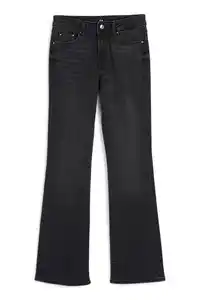 C&A Bootcut Jeans-Mid Waist-LYCRA®, Schwarz, Größe: 34