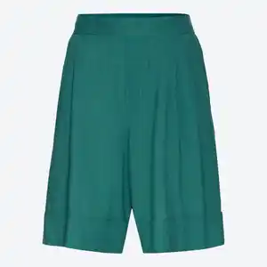 Damen-Bermudas mit Leinen-Anteil, Green