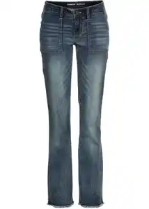 Bootcut Jeans, 38, Blau