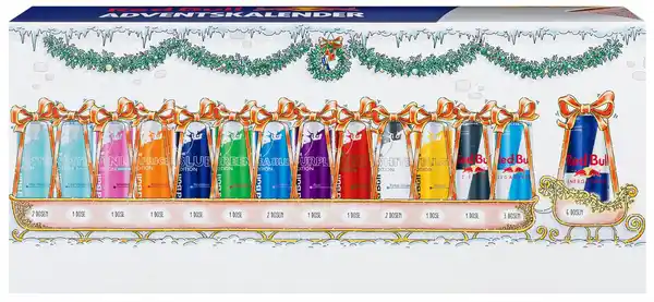 Bild 1 von RED BULL Adventskalender, Packg. = 24 x 0,25-l-Dose