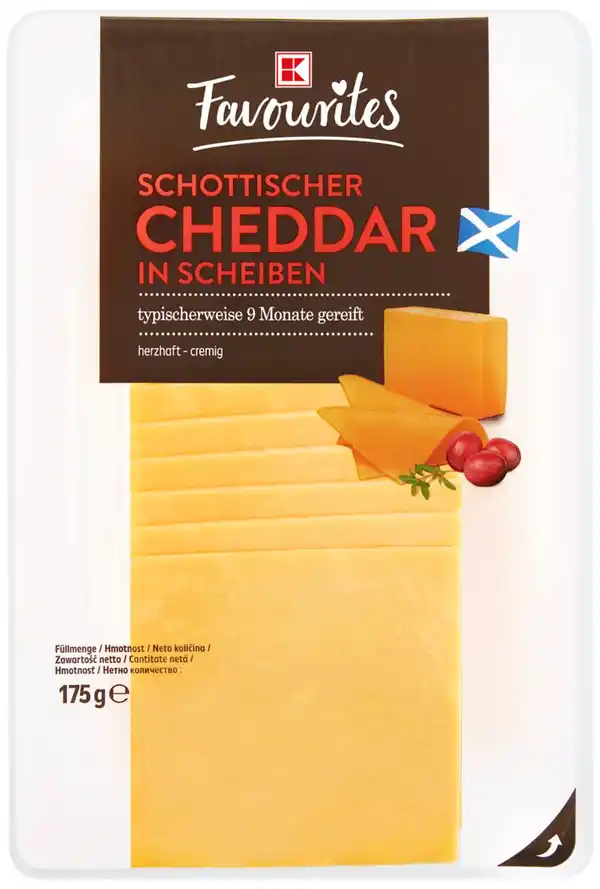 Bild 1 von K-FAVOURITES Cheddar, 175-g-Packg.