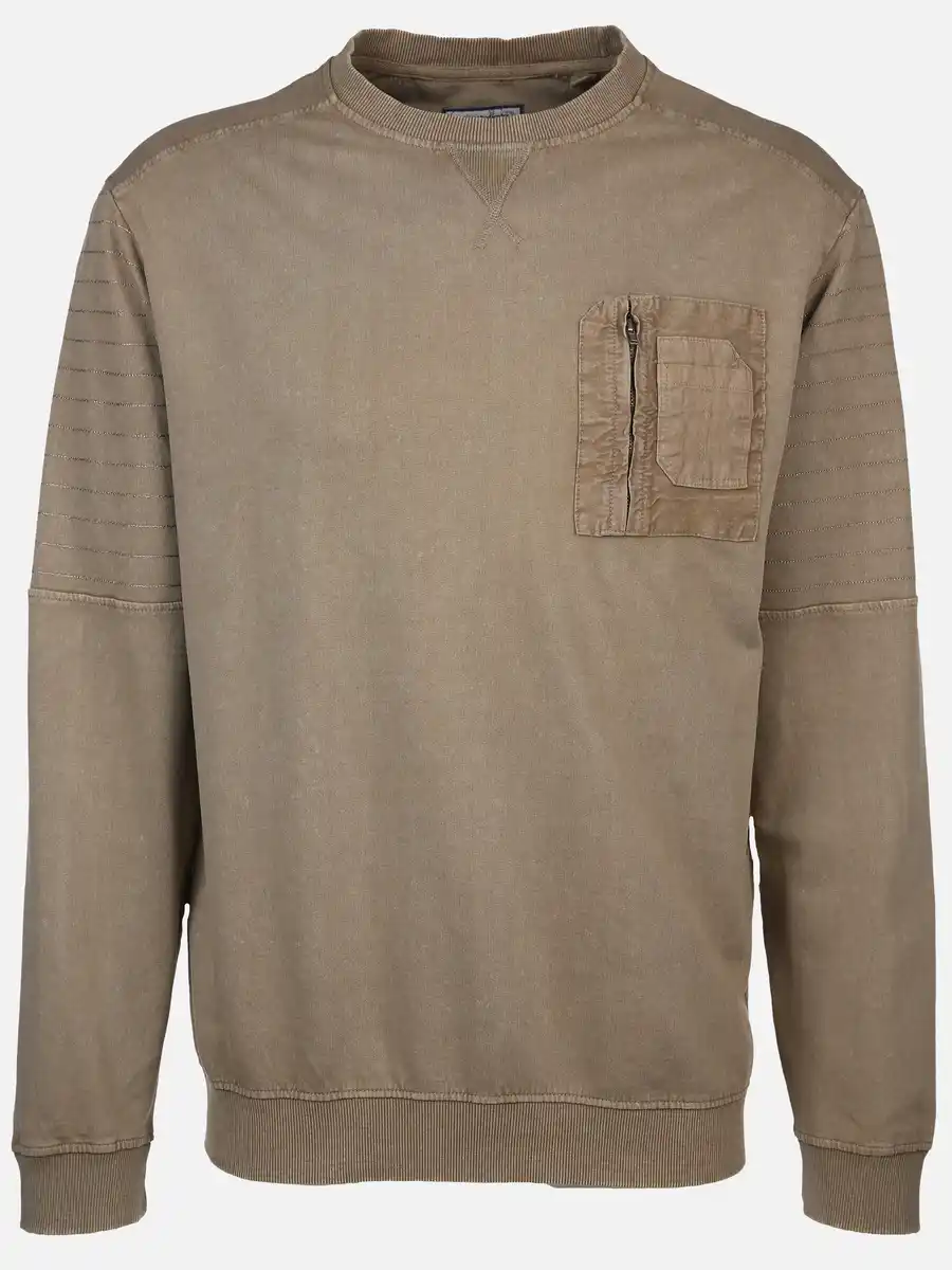 Bild 1 von Herren Sweatshirt mit Brusttasche Beige