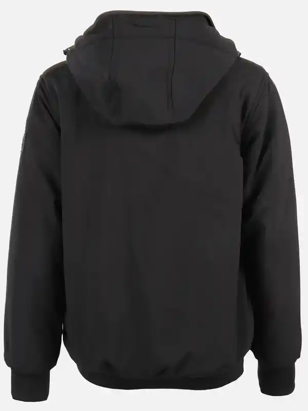 Bild 3 von Jungen Softshell Winterjacke mit Bündchen Schwarz
