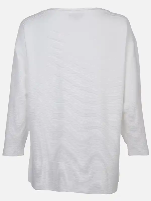 Bild 2 von Damen Ottoman Shirt mit 3/4 Arm Weiß