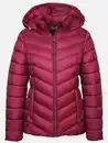 Bild 1 von Damen Steppjacke mit abnehmbarer Kapuze Rot