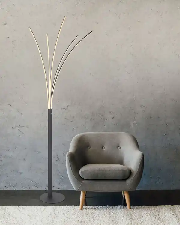 Bild 2 von Lighting - BIZZY - Stehleuchte Metall schwarz matt, LED