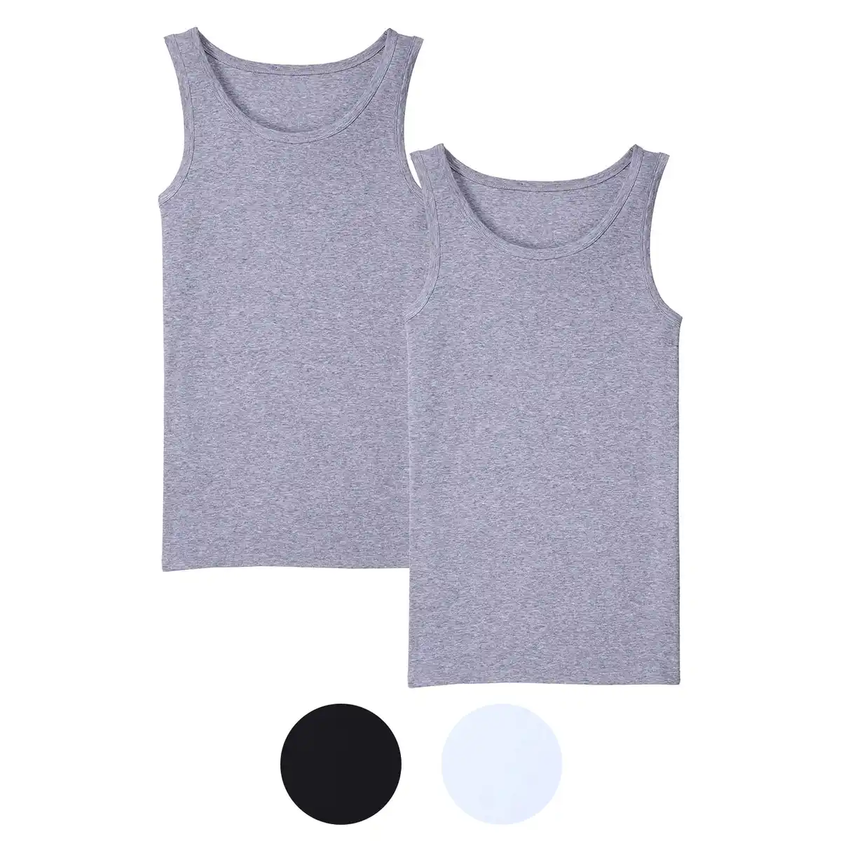 Bild 1 von UP2FASHION BASICS Herren Feinripp-Unterhemd, 2er-Set