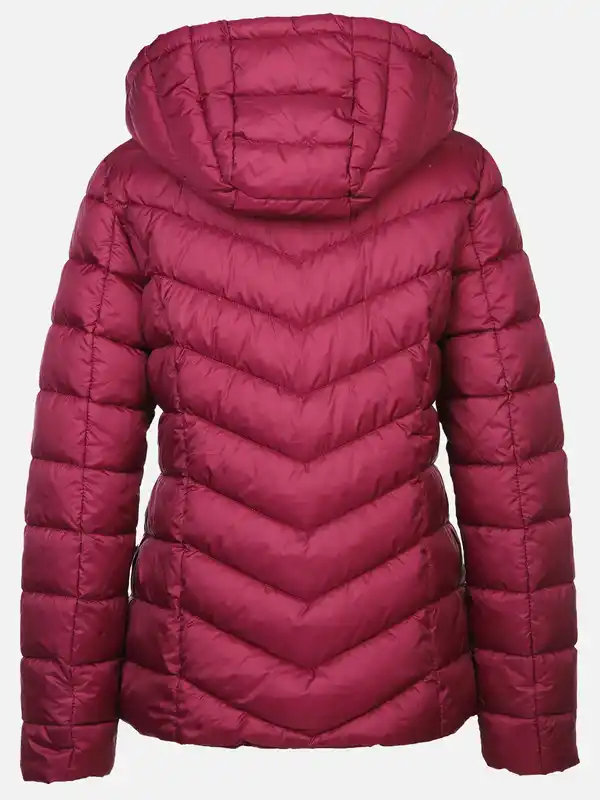 Bild 2 von Damen Steppjacke mit abnehmbarer Kapuze Rot
