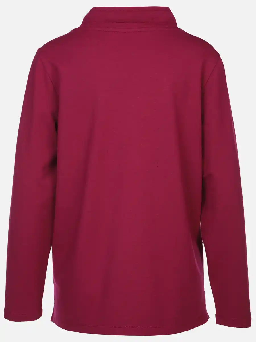 Bild 2 von Damen Langarmshirt mit Stehkragen Rot