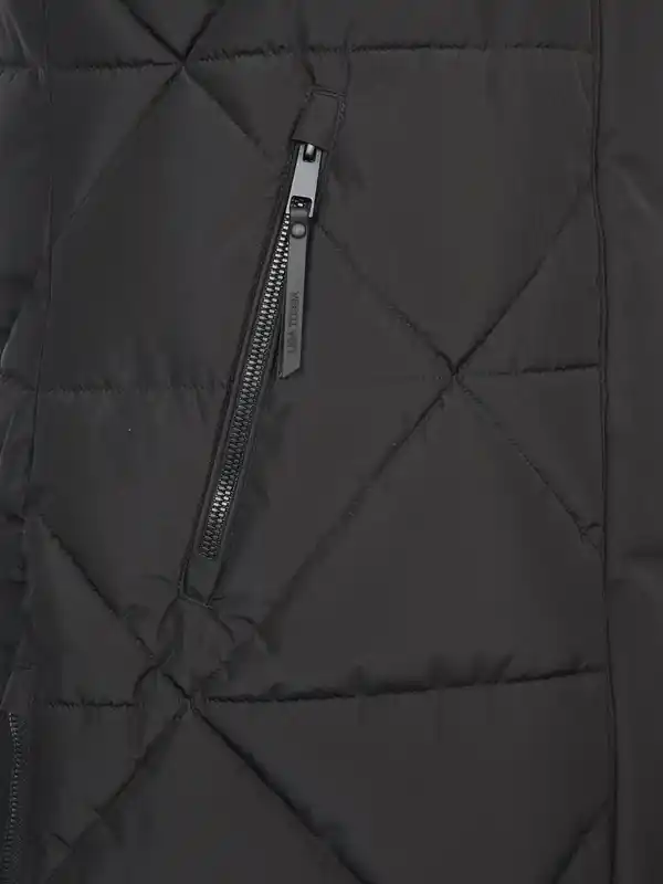 Bild 4 von Damen Steppweste mit Kapuze Schwarz