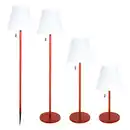 Bild 2 von Solar-LED-Stehleuchte Outdoor, rot