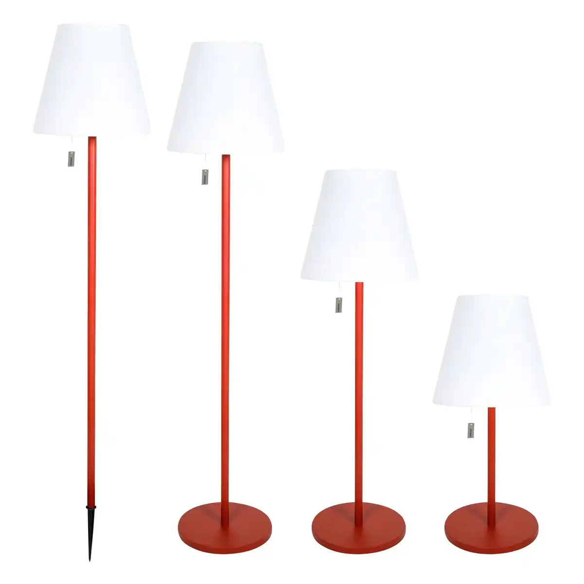 Bild 2 von Solar-LED-Stehleuchte Outdoor, rot