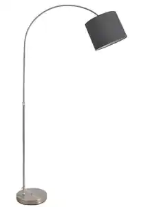 Lighting - SANNA - Stehleuchte Metall Nickel matt, 1x E27