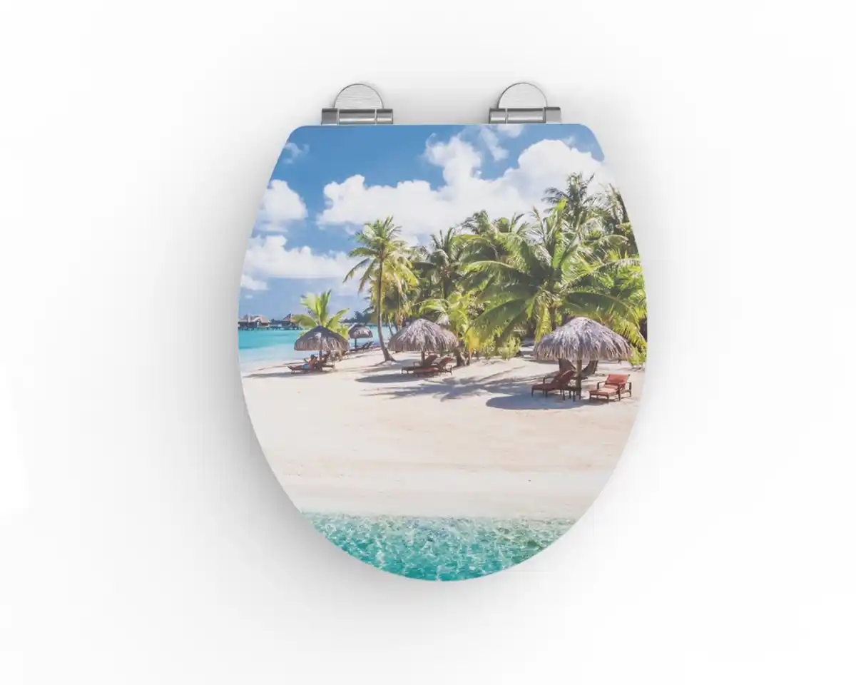 Bild 2 von Duschwell MDF WC-Sitz PET - Palmen Strand