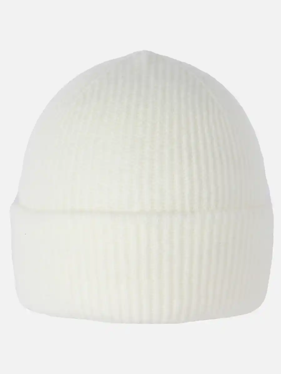 Bild 1 von Damen Beanie mit Umschlag Weiß