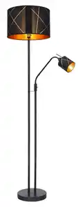 Lighting - BEMMO - Stehleuchte Metall schwarz, 1x E27