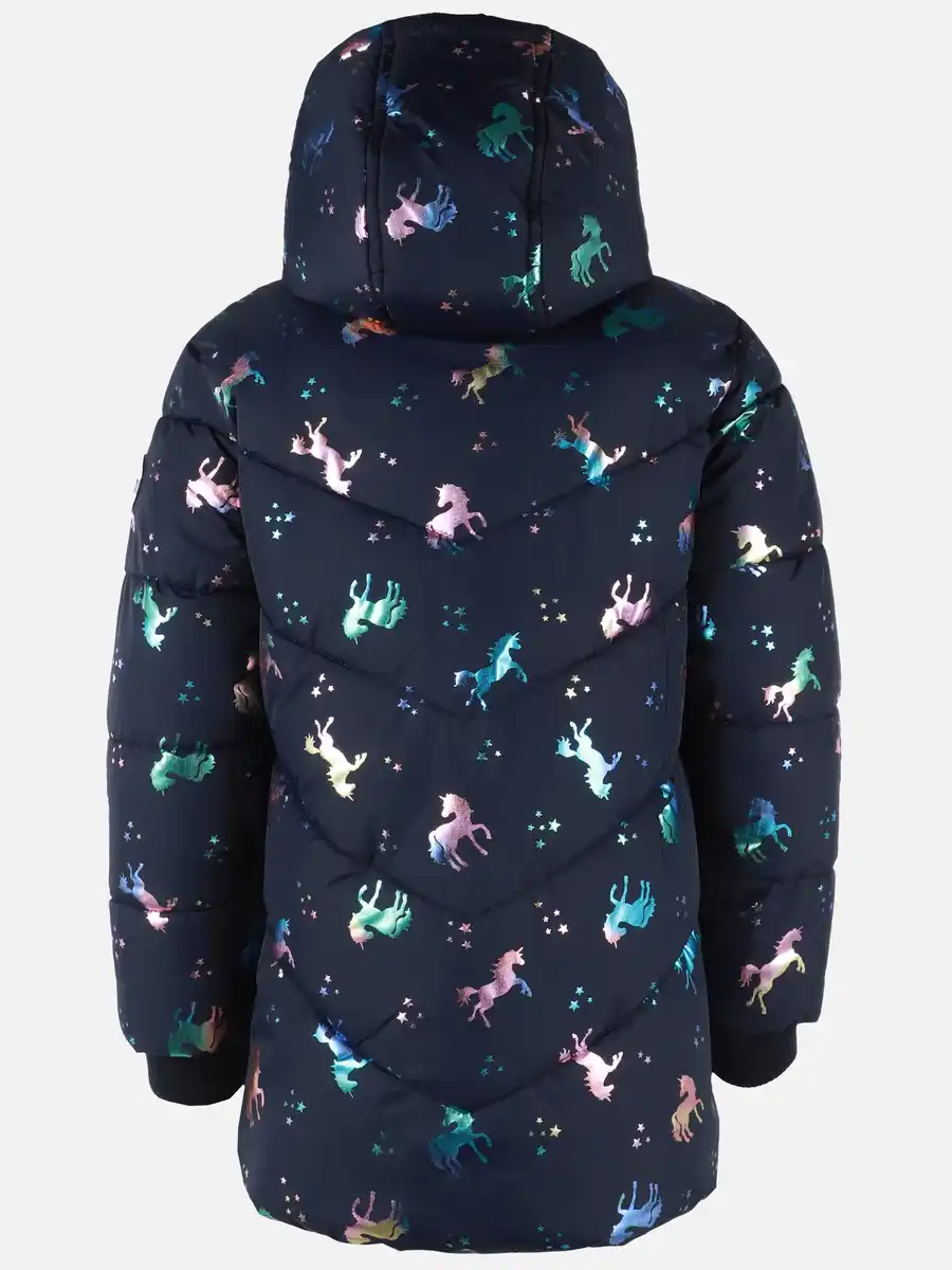Bild 3 von Mädchen Steppjacke mit Einhornprint Blau