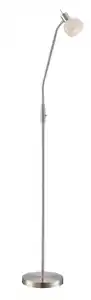 Lighting - ELLIOTT - Stehleuchte Metall Nickel matt, 1x E14 LED