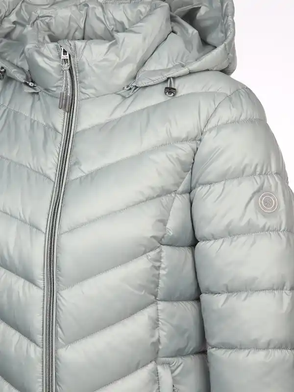 Bild 4 von Damen Steppjacke mit abnehmbarer Kapuze Türkis