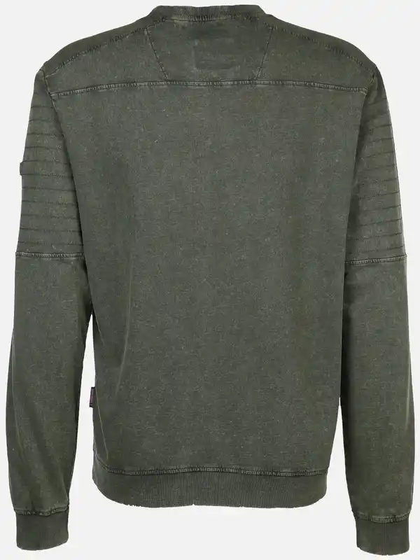 Bild 2 von Herren Sweatshirt mit Brusttasche Oliv