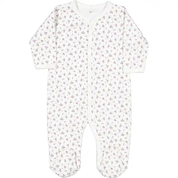 Bild 1 von Baby Pyjama Lange Ärmel Strampler mit Füßchen, Violett, 62