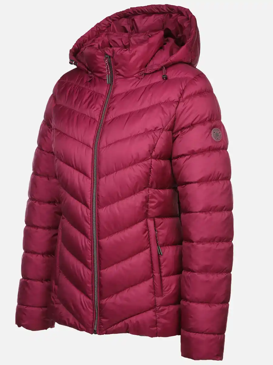Bild 3 von Damen Steppjacke mit abnehmbarer Kapuze Rot