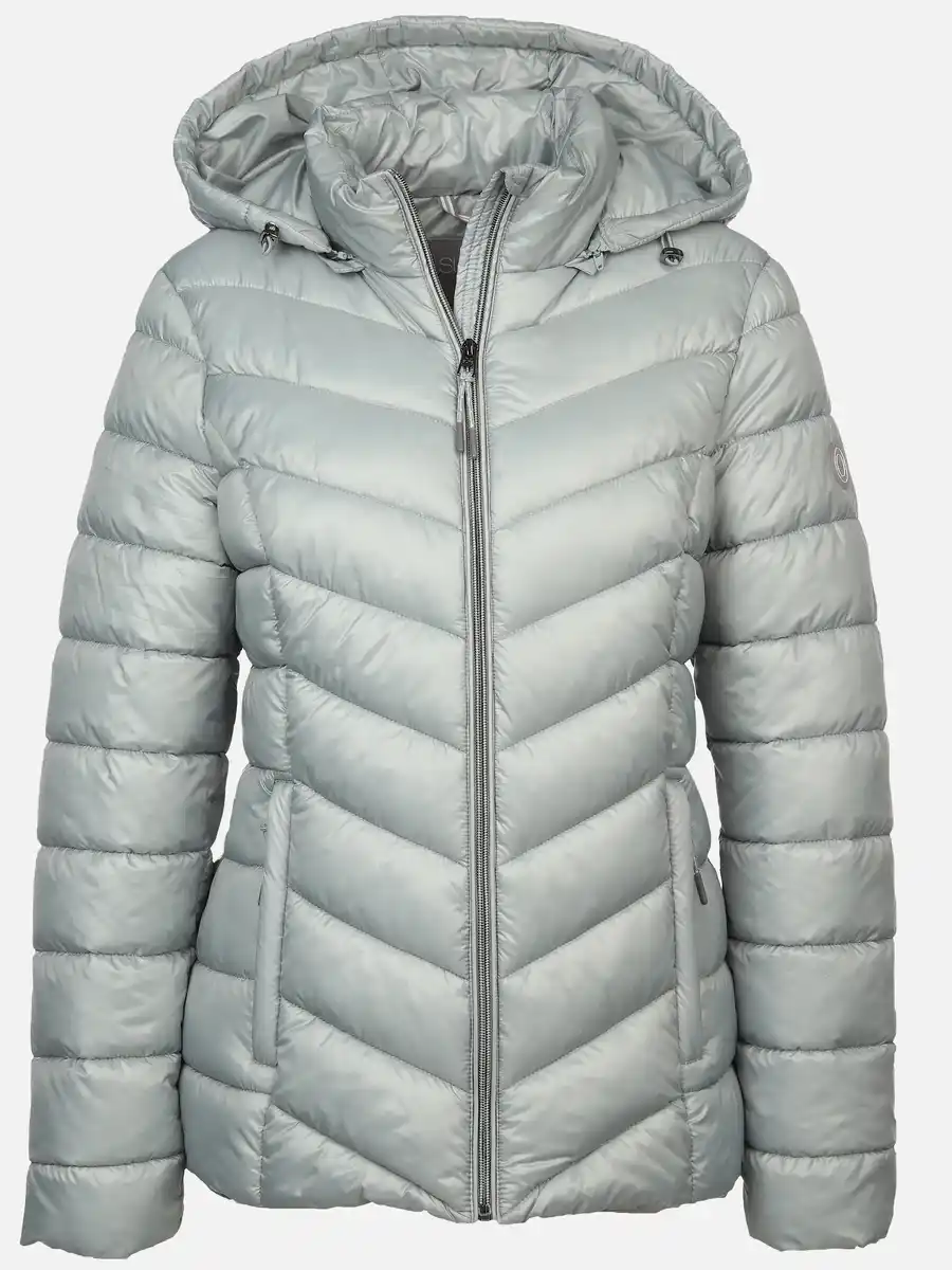Bild 1 von Damen Steppjacke mit abnehmbarer Kapuze Türkis