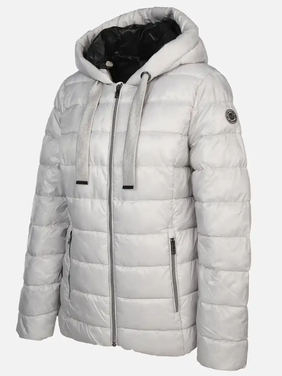 Bild 3 von Damen Steppjacke mit Kapuze Grau