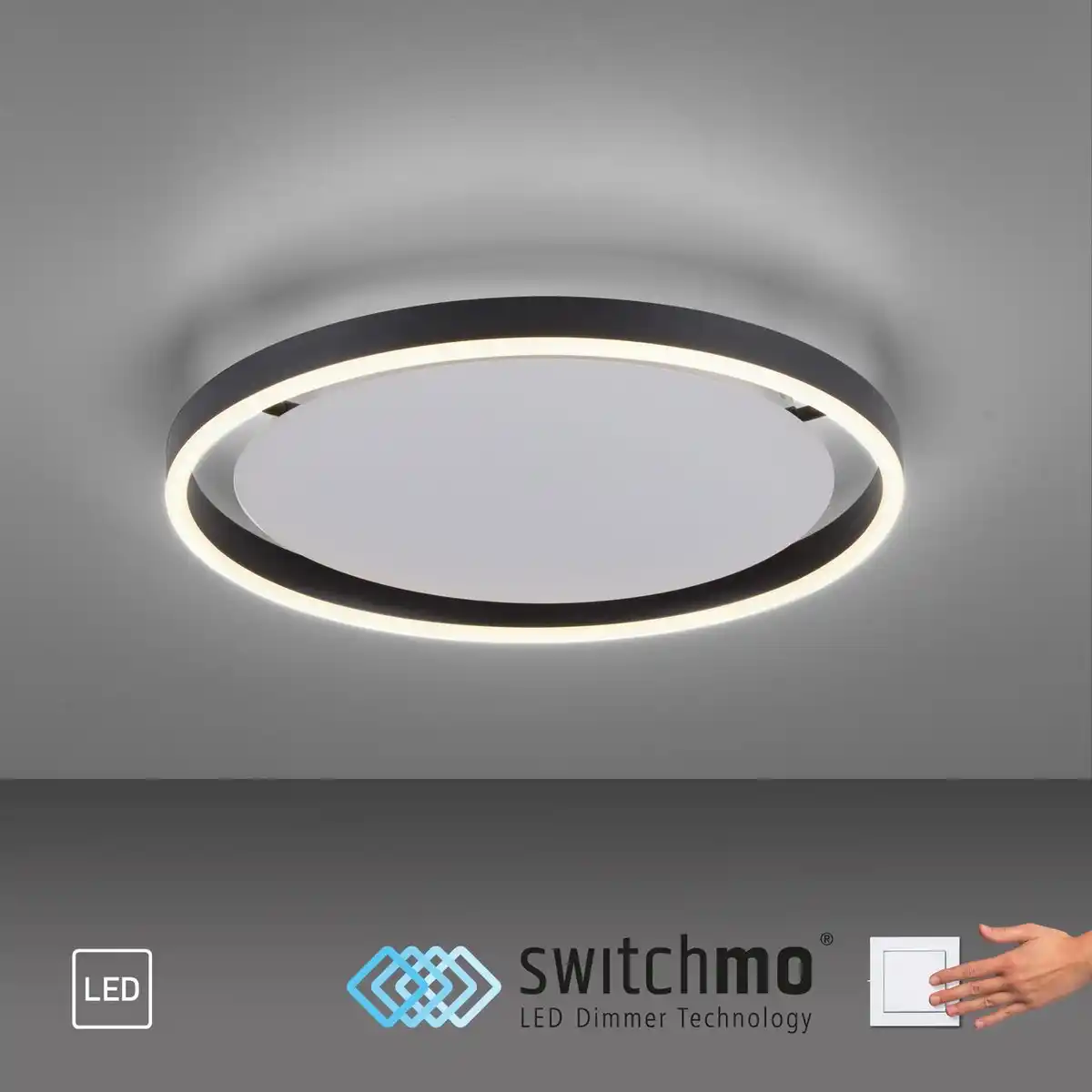 Bild 1 von JUST LIGHT. LED Deckenleuchte RITUS, rund, 3-Stufen Dimmer, 3000Kelvin,  Innenleuchte, IP20