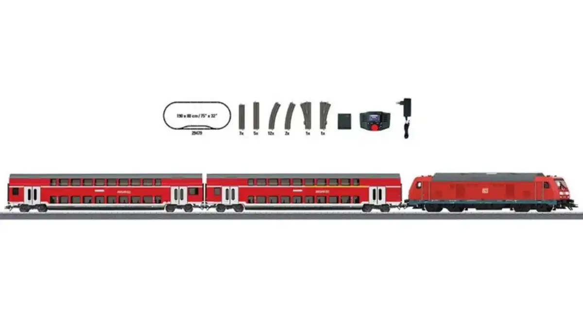 Bild 1 von Märklin 29479 - Digital-Startpackung Regional-Express 230 Volt H0 VI DB AG