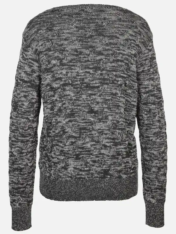 Bild 2 von Damen Strickpullover mit Zopfmuster Grau