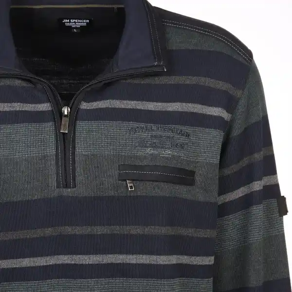 Bild 3 von Herren Sweattroyer mit Streifen Grün