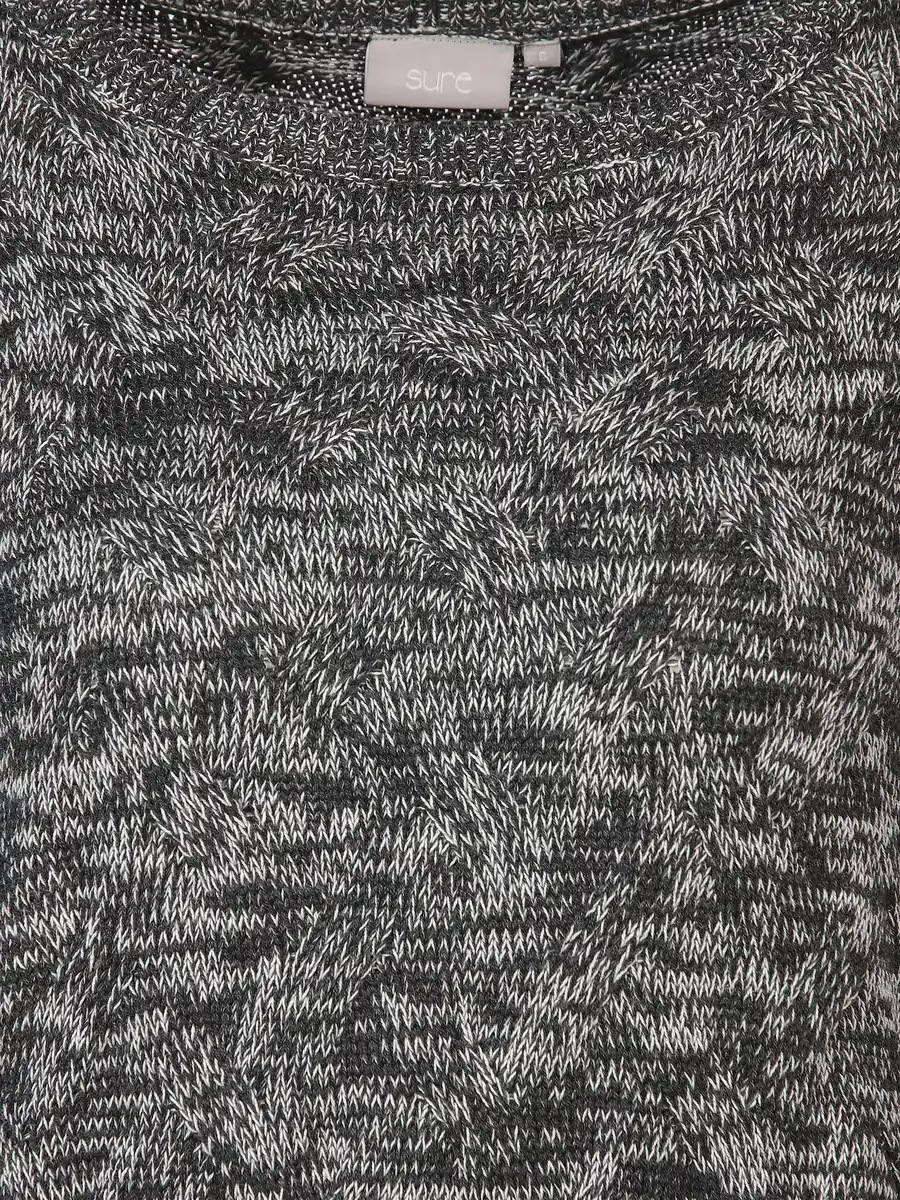 Bild 3 von Damen Strickpullover mit Zopfmuster Grau
