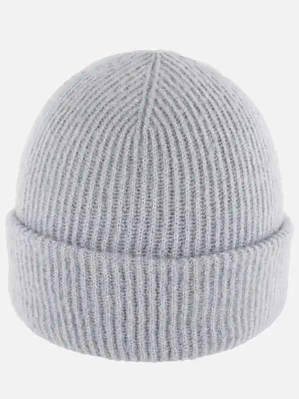 Bild 1 von Damen Beanie mit Umschlag Grau