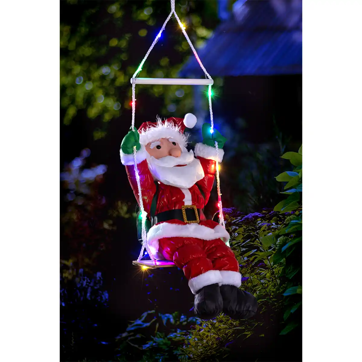 Bild 3 von XL-LED-Weihnachtsmann "Auf Schaukel"