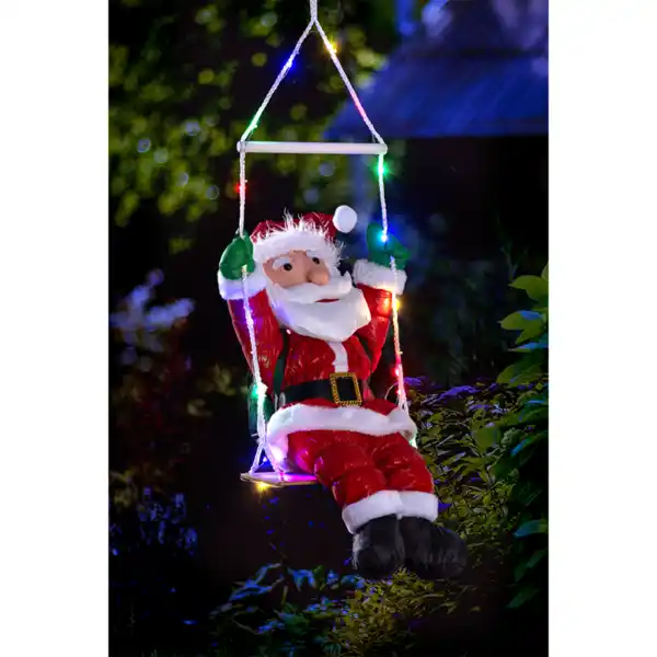 Bild 3 von XL-LED-Weihnachtsmann "Auf Schaukel"