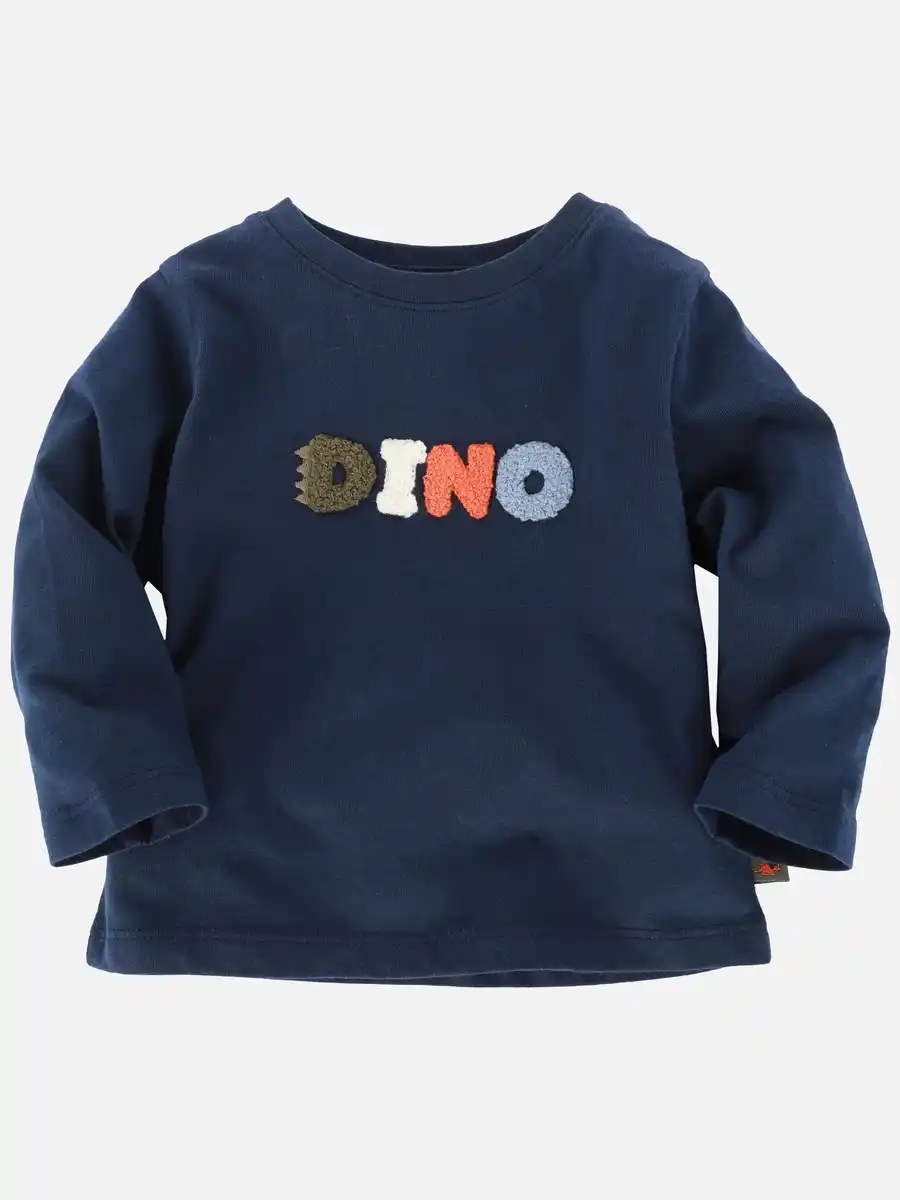 Bild 3 von Baby Sweatshirt mit Dino-Flockschriftzug Blau