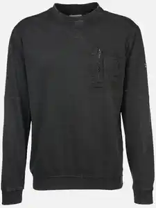 Herren Sweatshirt mit Brusttasche Grau