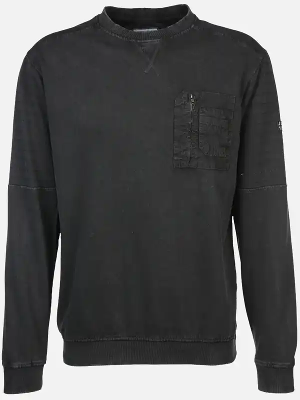 Bild 1 von Herren Sweatshirt mit Brusttasche Grau