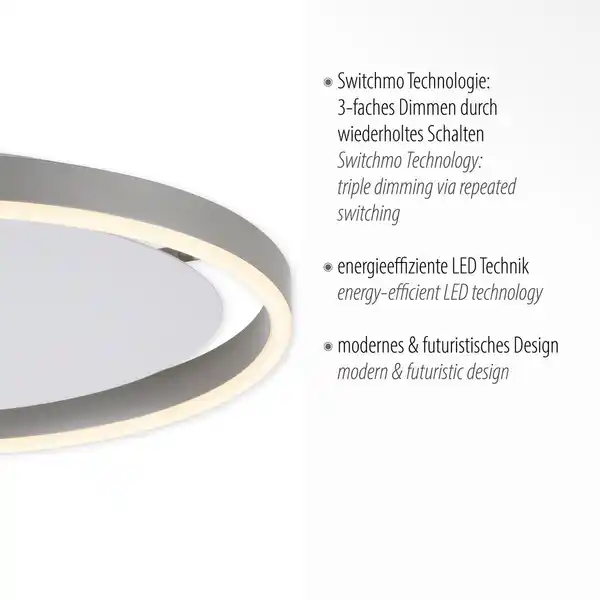 Bild 3 von JUST LIGHT. LED Deckenleuchte RITUS, rund, 3-Stufen Dimmer, 3000Kelvin,  Innenleuchte, IP20