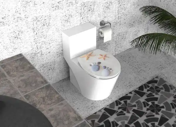 Bild 3 von Duschwell Duroplast WC-Sitz Water Printing - Steinabdruck