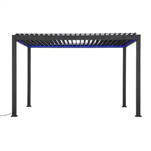 Mr. GARDENER Pergola »Deluxe 111 Smart«, BxH: 392 x 250 cm, anthrazit - grau