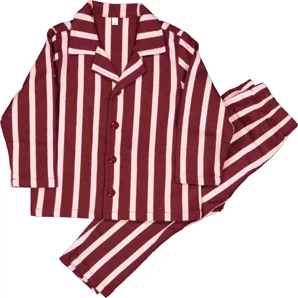 Bild 1 von Baby Pyjama Lange Ärmel, Bordeauxrot/Hellrosa, 86