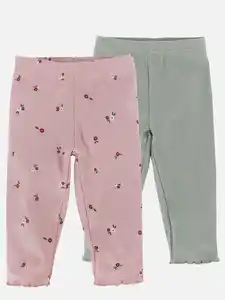 Baby Mädchen Leggings im 2er Pack Rosa