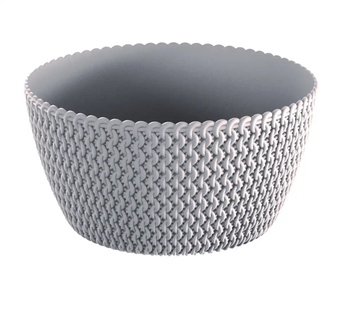 Bild 2 von Strickoptik-Blumentopf, Mocca - 2er-Set