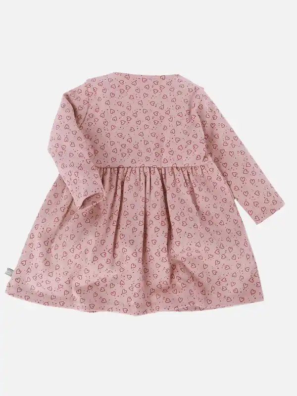 Bild 2 von Baby Mädchen Kleid mit Alloverprint Rosa