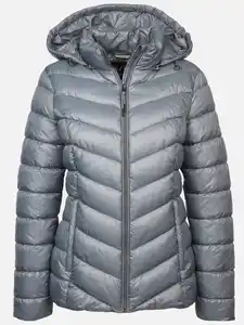 Damen Steppjacke mit abnehmbarer Kapuze Blau