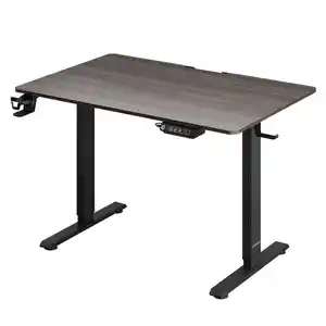 Höhenverstellbarer Schreibtisch Braun 110x60x73-118cm