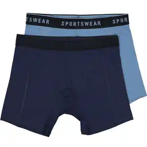 Herren Boxershorts 2er-Pack, Navy, S