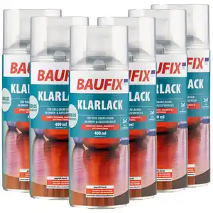 Klarlack Spray seidenmatt - 6er Set